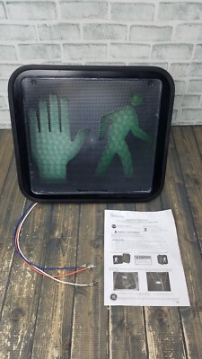GE 16x18 LED Full RED HAND / MAN WALK Pedestrian Signal Traffic