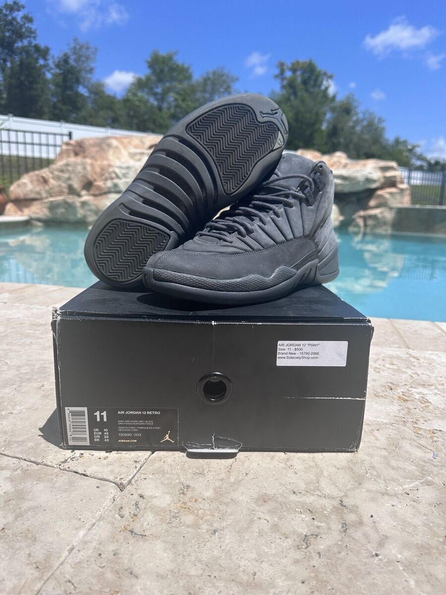 Size 11 - PSNY x Air Jordan 12 Retro Dark Grey 883419795848 Size 11 - PSNY x Air Jordan 12 Retro Dark Grey 883419795848