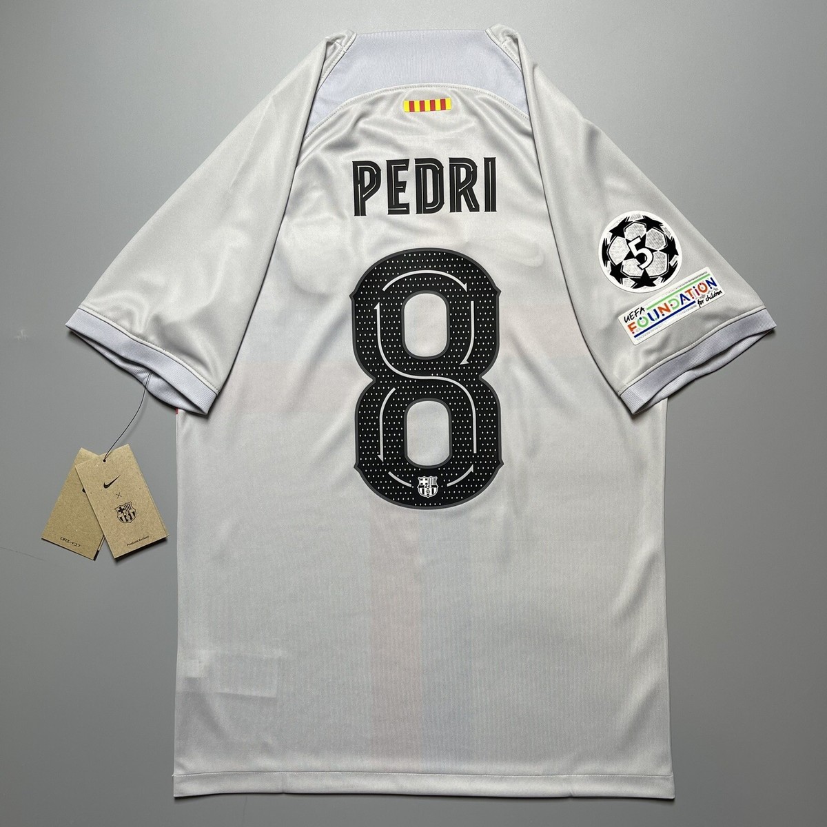 Nike FC Barcelona PEDRI 8 ベージュ ジャージ Nike Barcelona Home L/S Pedri 8 Jersey 2024-2025 (La Liga)