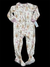 Carter's Woodlands Girls One Piece Pajama Sleeper 4 NWT