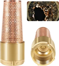 2" One-Way Foot Valve, No-Lead Brass With ZEBRA MUSSEL - For Irrigation Pum