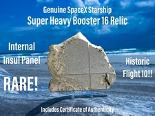 SpaceX Starship Historic Flight 10 Super Heavy Booster 16 Relic Lg Insul Panel