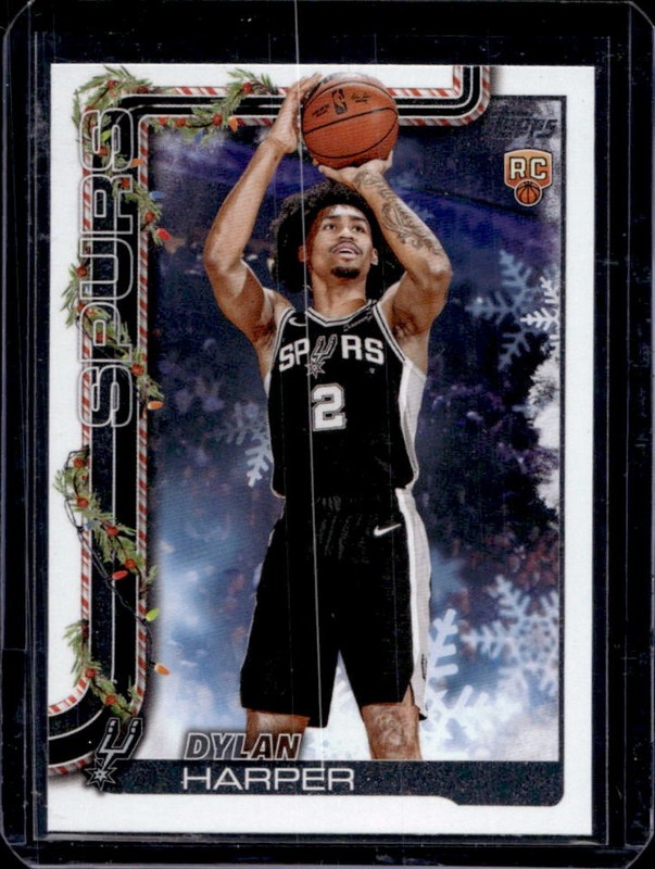 2025-26 Topps Holiday Dylan Harper RC Rookie #H162 Spurs