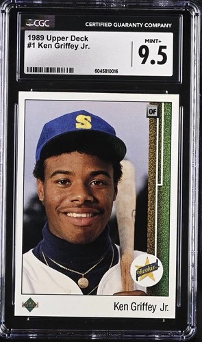 1989 Upper Deck - Ken Griffey Jr Star Rookie #1 RC CGC 9.5