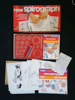 1973 Vintage Spirograph Set Denys Fisher Creative Craft Kit Spirograph komplett