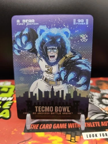 2026 Bo Jackson Battle Arena Tecmo Bowl A BEAR Bobby Hebert 90 Ice Skyline SP