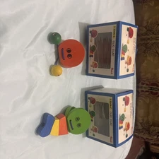 2 PCS Wooden Castanet  Instrument Hand Finger  Early Education Toys For Kids