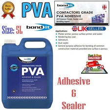 Bond It 5L PVA Contractors Adhesive & Sealer All Purpose Primer Bonding 5 Litres