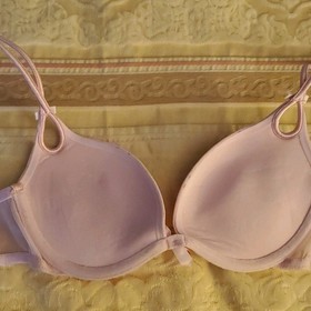 Victoria's Secret sexy little things Underwire Padded Bra 34A Pink glitter & bow