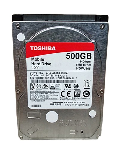 Toshiba L200 HDWJ105 500GB 2.5 " SATA II Laptop Festplatte