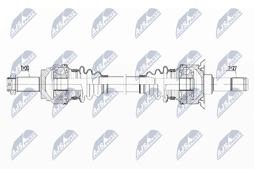 Joint D'arbre Longitudinal NTY NPW-BM-005 - Compatible BMW (réf. Origine 26111229524)
