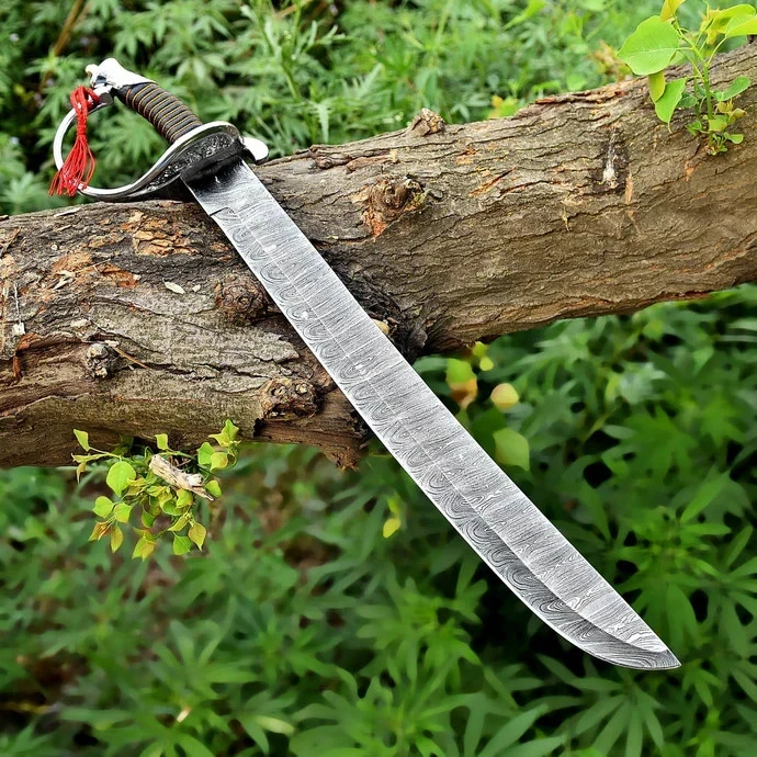 24'' Handcrafted CUTLASS COMBAT BATTLE READY SWORD WITH SHEATH - Image 2 of 3