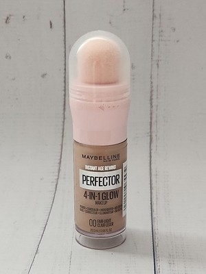 Maybelline Instant Age Rewind 4-In-1 Glow Foundation Makeup, Fair/Light, 0.68 fl
