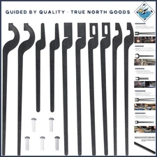 Versatile Rapid Tongs Set: 5 Types of Durable Alloy Steel Tongs for Blacksmiths