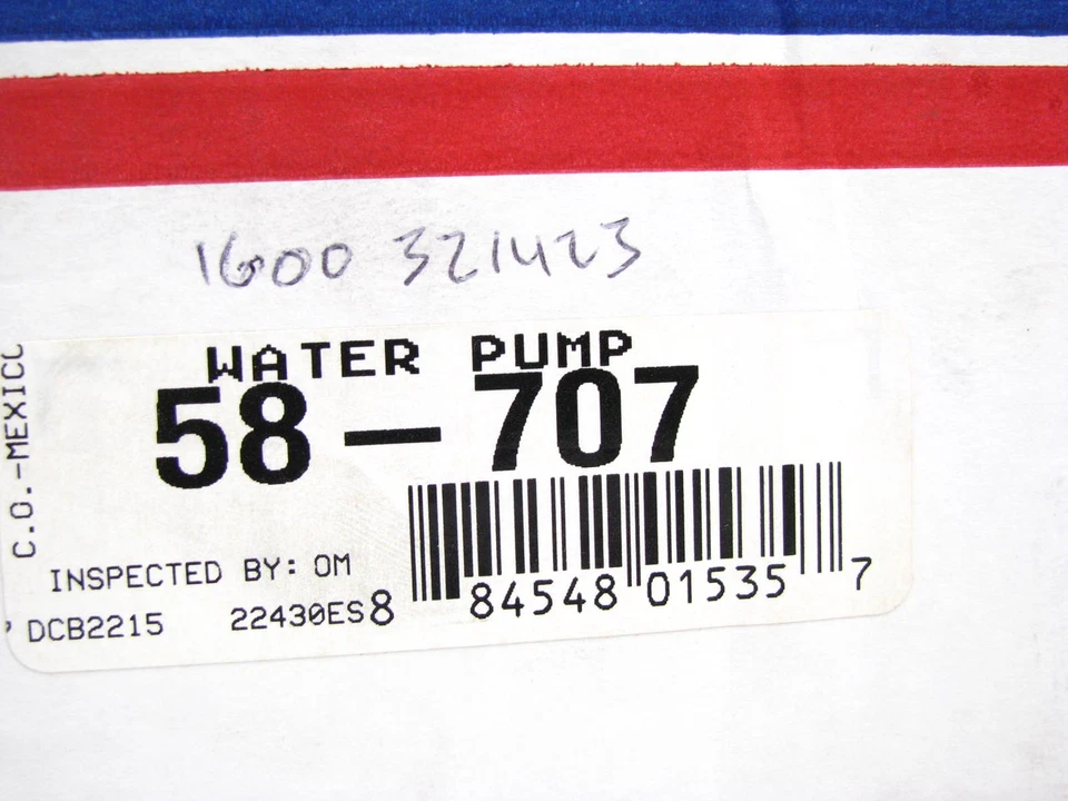 Bomba de agua REMAN Cardone 58-707 para 08-10 Ram 4500 6,7 L Cummins diésel 451031/02 Foto 3 de 3