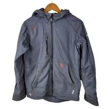 Chaqueta de Trabajo Ariat FR Hombre Gris Medio Lona Pesada Gato 4 2112 Forrada Ropa de Trabajo
