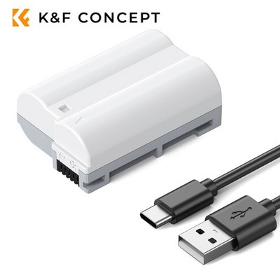 K&F CONCEPT EN-EL15C Kamera-Akku 2600mAh mit Typ C Direktladeanschluss für Z7 II