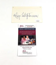 Riggs Stephenson Signed 3 x 5 Index Card JSA Auto