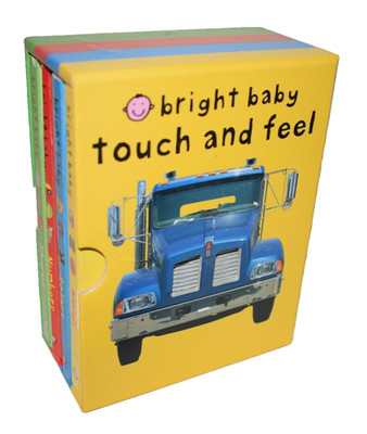 Bright Baby Books Touch and Feel Colors,Shapes,Words,Numbers (Box Set)