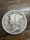 1934-D Mercury Dime - Actual Silver Coin Shown Fine Shape Same Day Shipping Free