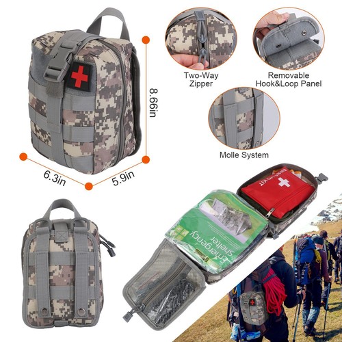 125 piezas kits de supervivencia equipo de supervivencia de emergencia profesional kit de primeros auxilios tácticos - Imagen 7 de 12