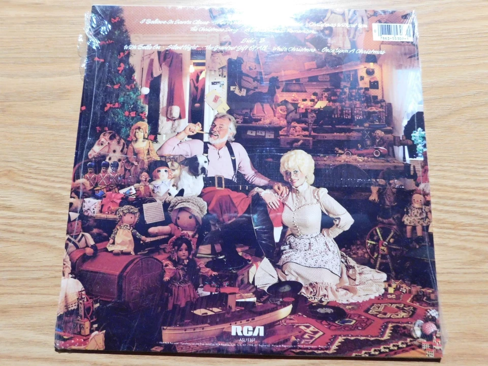 Kenny Rogers and Dolly Parton - RCA LP - Once Upon A Christmas - ASL1-5307 - Image 2 of 4