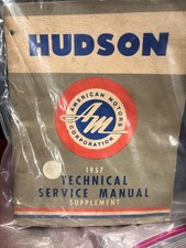 1957 Hudson Technical Service Manual Supplement Amc