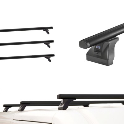 Für Nissan Primastar 1 I X83 L1H1 02-16 Schwarz Alu Dachträger Fixpunkt