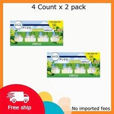 Febreze Plug In Air Freshener Scented Oil Refill Gain, 4 Count x 2 pack