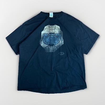 2007 Halo 3 Promo Shirt Mens XL Black Vintage Master Chief Microsoft Xbox Gamer