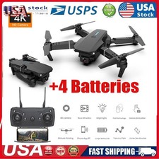 2026 New RC Drone With 4K HD Dual Camera WiFi FPV Foldable Quadcopter 4 Battery