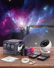 Projector – Star Projector Galaxy Light with 12 HD Film Discs, 360° Rotating ...