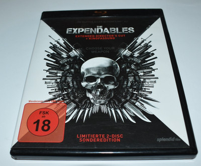 THE EXPENDABLES - LIMITIERTE 2 DISC EDITION - BLU RAY - SEHR GUTER ZUSTAND !!!!