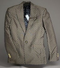 Balmain monogram-jacquard single-breasted blazer