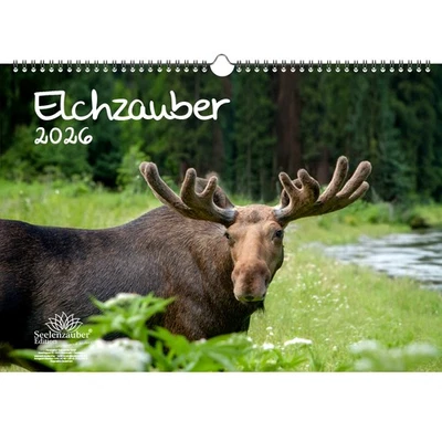 SEELENZAUBER GMBH Elchzauber Elche DIN A3 Kalender für 2026 - Seelenzauber
