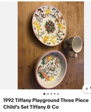 1992 Tiffany Playground Three Piece Child s Set Tiffany Co