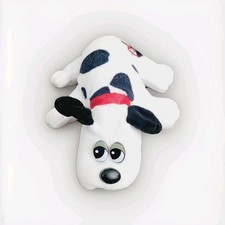 Vintage Original Pound Puppy White Black plush stuffed toy 1986 7  Tonka dog