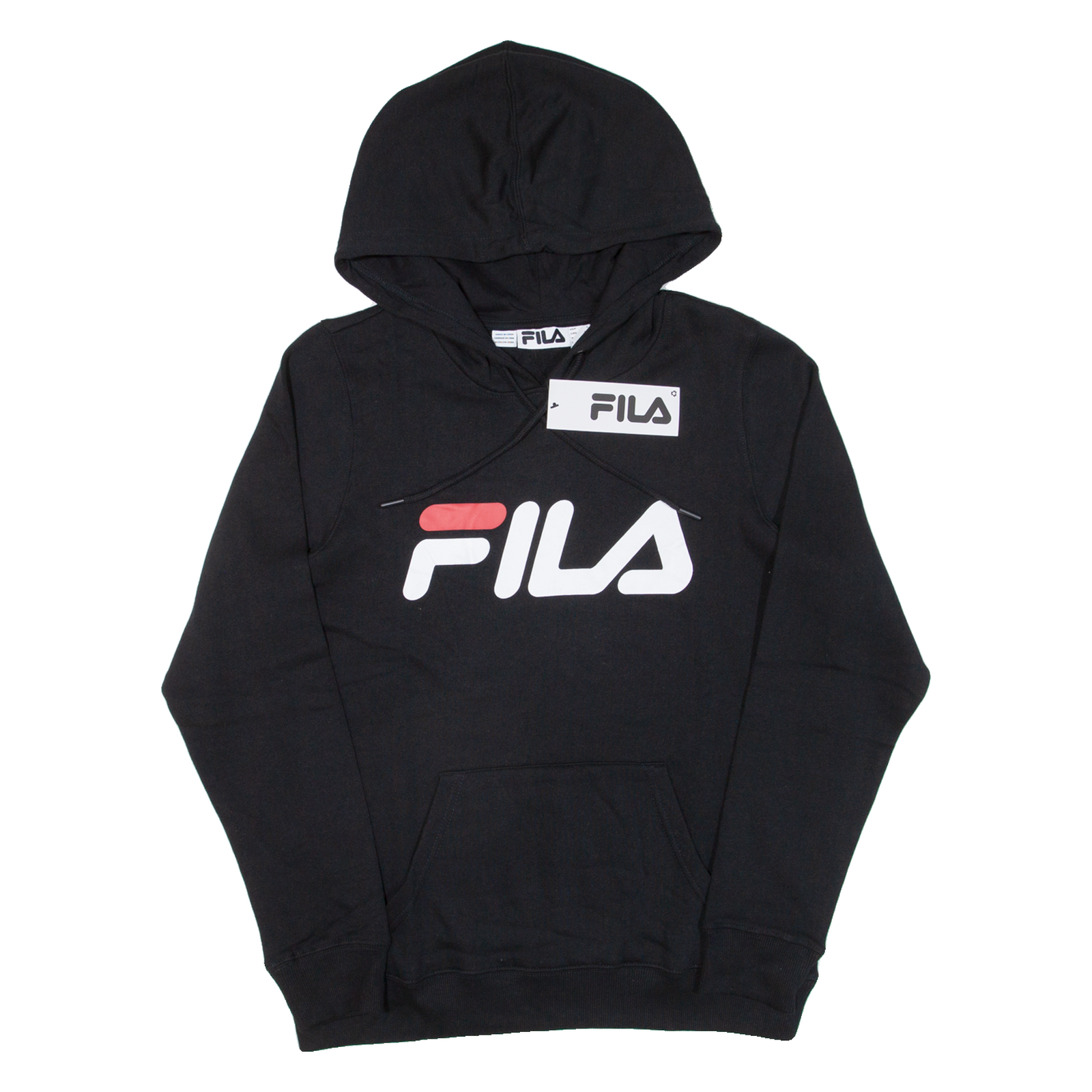 Felpa con cappuccio FILA donna nera UK 14