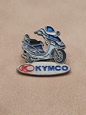 Vintage Kymco Bike Metal Pin Vespa Motorcycle Ride Symbol Race Play Explore Old
