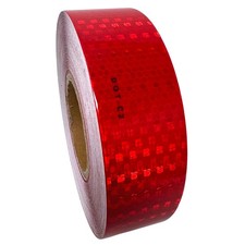 Grande Visibilité Bande DOT-C2 Approuvé Réfléchissant Remorque Rouge 2” x150 ’