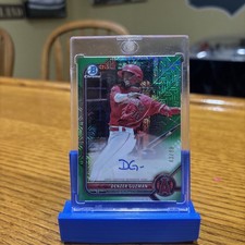 Denzer Guzman 2022 Bowman Mega Box Green Mojo Auto Angels #BMA-DG 78/99