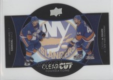 2017-18 Upper Deck Clear Cut Foundations 17/25 John Tavares Calvin de Haan 2u9