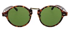 Vintage GIORGIO ARMANI GA 820 107 45mm Tortoise Gold Panto Sunglasses Italy