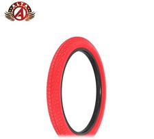 ALTA 20x2.40” Red Street Park BMX Tire – Semi-Slick Grip Freestyle & Cruisers!