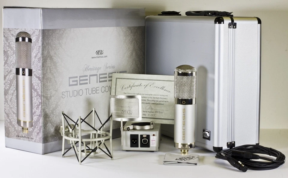 MXL Genesis HE Premium Mullard Tube Microphone Bundle - Heritage Edition - Image 3 of 4