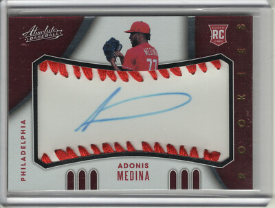 2021 Absolute Rookie Leather Signatures #152 Adonis Medina 65/99