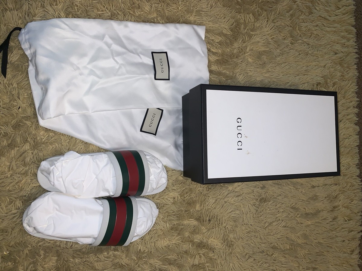 Gucci Pursuit ‘72 Rubber Slides. Size French 40 White Gucci Pursuit 72 Rubber Slides /Sandals US SIZE 10  main image 4