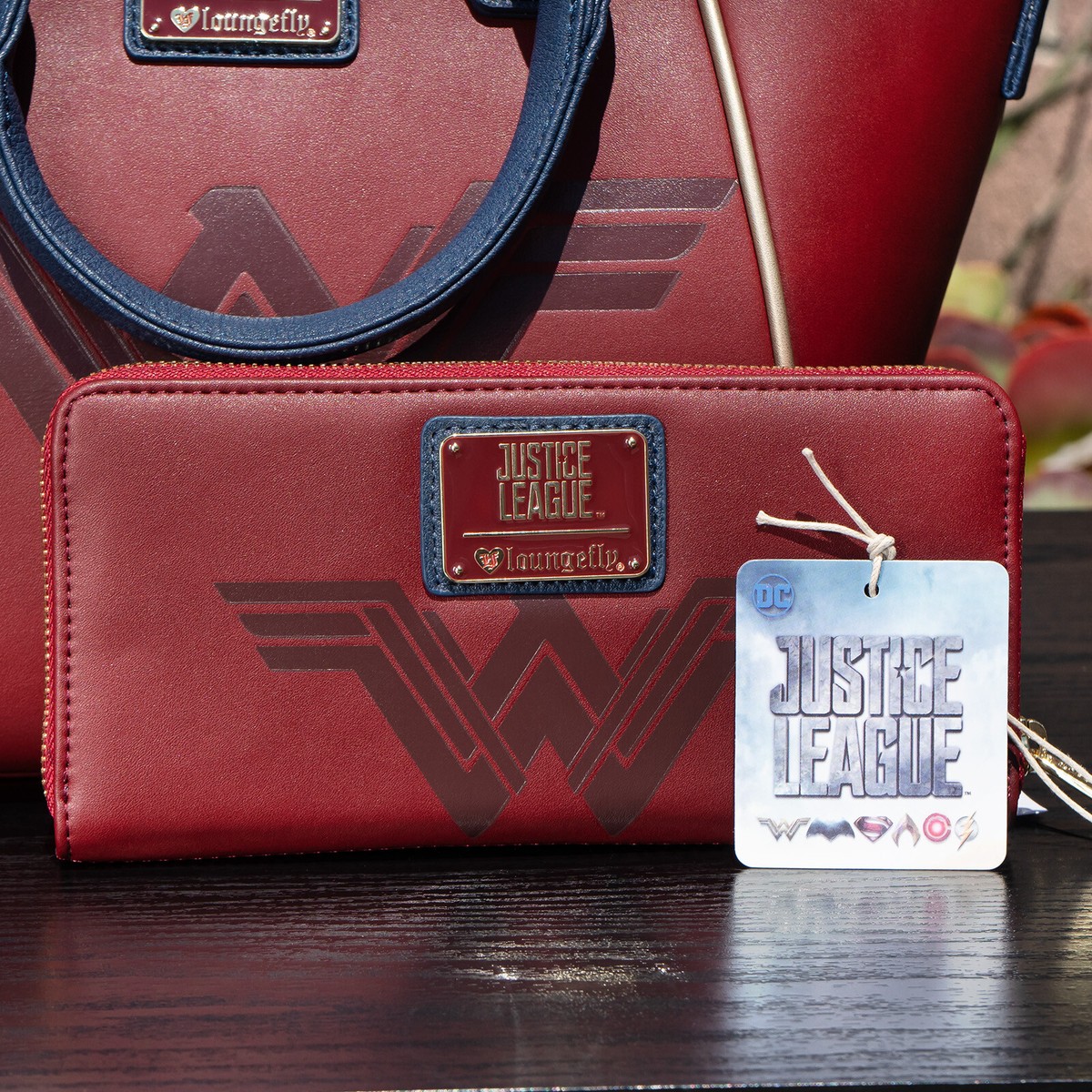 Loungefly DC Wonder Woman Cosplay Crossbody Bag & Wallet Set 
