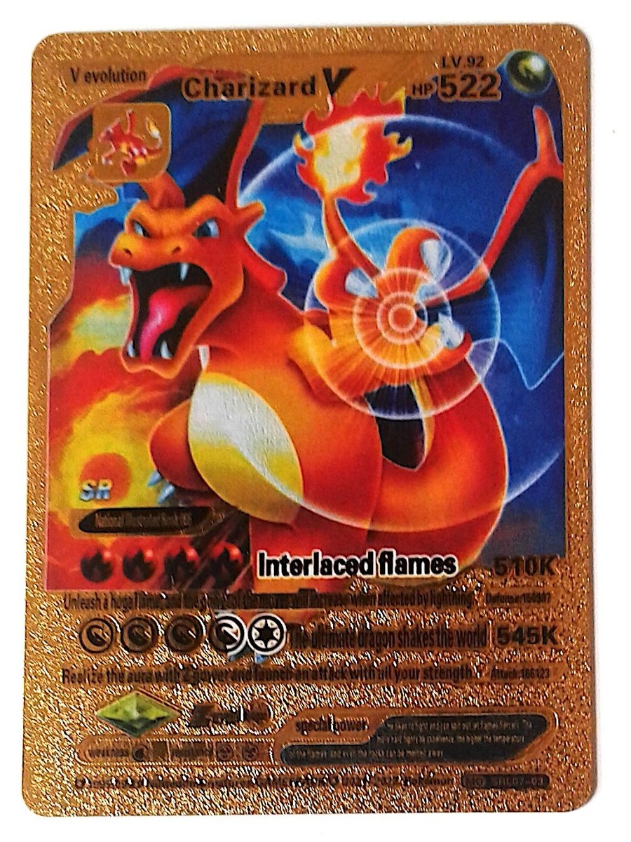 2022 CHARIZARD V SRL07-03 EVOLUTION GOLD FOIL FULL ART FAN ART