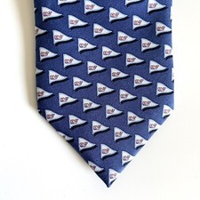 VINEYARD VINES Silk Necktie Navy Blue and Pink Whales Tied to a Cause Sea Splash